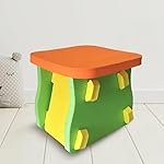 Babypro Multifunctional Foam Stool, Play Chair, Work Station for Kids, Soft Non-Toxic Foam, Safe with Rounded Edges, Lightweight, Durable, Ideal for Home, Daycares & Preschools, Withstands Upto 95 kgs