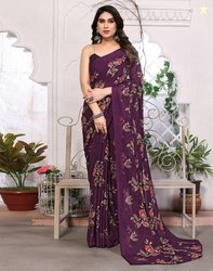 SIRIL Printed, Geometric Print, Floral Print Daily Wear Georg...