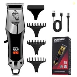 SOLIMPIA HT-679 Digital Display 0mm Professional Cordless Hair Clipper