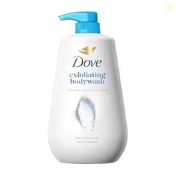 DOVE Exfoliating Bodywash, 825ml, for Smooth Radiant Skin, with Triple