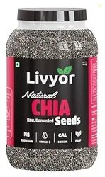 Livyor Raw Chia Seeds - 800g for Eating | Weight Management with Omega