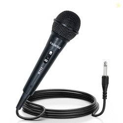 Kadence K111 Wired Dynamic Microphone | Cardioid Mic with 10FT Cable &