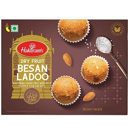 Haldiram's Haldirams Mithas Besan Ladoo - Dry Fruit, 400grams, Indian