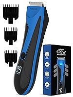 Caresmith Crew Manscaping Rechargeable Body Trimmer For Men | Curved Edges for Extra Safety | 7000 RPM Balls Trimmer for Pubic Hair | Private Parts Trimming | Body Hair Remover for Intimate Area Trimming