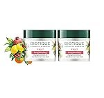 Biotique Fruit Brightening Depigmentation and Tan Removal Face Pack| Ayurvedic and Organically Pure| Tan Removal Face Pack for All Skin Types|100% Botanical Extracts| 75gm (Pack of 2) (RETMLLJ00192)