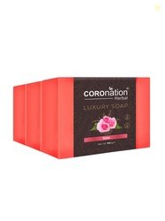 COROnation Herbal Set of 3 Rose Luxury Soaps - 100g each
