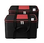 Lazer Pack of 2 Large Moisture Proof Nylon Large Size Organizer with Zippered Closure Underbed Storage Bags For Clothes (54 x 46 x 28 cm)