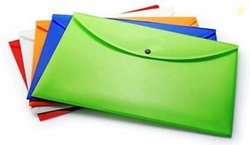 Greeshma Plastic Document Button Folder ( Set of 5 ) (Set Of 5, M...mo