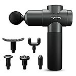Lifelong Percussion Massage Gun | Full Body Massager for Pain Relief | Rechargeable Cordless Deep Tissue Massage Machine | 6 Specialised Heads for Use at Gym, Home & During Travel
