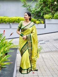 Paramparik Textile Zari Silk Cotton Banarasi Saree