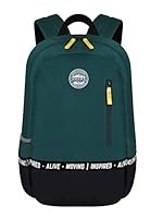 Gear Bomber Eco Statement 19″/22L Water Resistant School Bag | College Bag | Casual Bag | Backpack for Men/Women (Bottle Green)