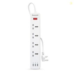 Honeywell 4 Outlet Extension Board with Master Switch, 6 Amps, 250V, 3