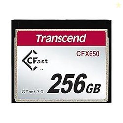 Transcend 256GB CFast 2.0 Memory Card CFX650, Read/Write speeds of up
