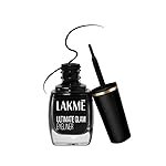 Lakme Ultimate Glam Eye Liner, Semi Matte, Quick drying, Water resistant & Smudgeproof Eye Liner, Black, 9ml