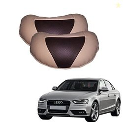 Kozdiko Brown Beige Neck Rest Set of 2 pcs for Audi A4