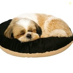 The Pets Company Calming Dog & Cat Bed | Soft Fluffy Donut Reversible,