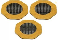 T TOPLINE Octagon Shape Heating Insulation Resistant Natural Bamboo Wo