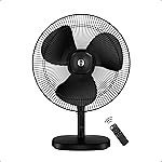 atomberg Renesa 400mm Table Fan | Ideal for Home & Office | Silent BLDC | High Air Delivery | 6 Speeds | 35W | Remote with Oscillation, Timer, Sleep | Easy to Clean | 2 Years Warranty (Black)