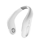 Lifelong Neck Fan with Twin Turbine | 360Â° Hands-Free Cooling with 70 Air Outlets | 3.8W BLDC Motor, 1600mAh Battery, Type-C Charging, Portable Wearable Personal Fan | Lightweight & Low Noise (White)