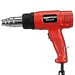 Amazon Basics 1700W Heat Gun | Dual Temperature & Airflow Control | ABS Body | Hot Air Gun for Paint Removal, Plastic Welding & Shrinking | Red