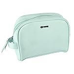 MARS Makeup Kit Bag for Women with 4 Compartment | Water-Resistant | Rexine with Zip Lock | Soft Cushion | Eco-Friendly | Easy to Clean (GREEN)