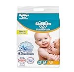 Supples Premium Baby Diaper Pants | 72 Baby Diapers | Medium | 7-12 Kg | 12 Hrs Absorption | Cushiony Cotton Soft Fabric | Phthalates-Free | Triple Leak Guard