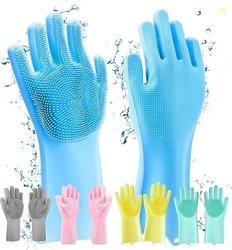 Hand Gloves for Kitchen Cleaning,Gloves Magic Silicone Dish Washing Gl