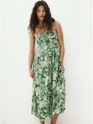H&M Linen-Blend Midi Dress