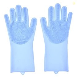 Bagonias Magic Silicone Dish Washing Gloves, Silicon Cleaning Gloves,