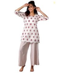 Libas Printed Cotton Night Suits for Women (50237RXS)