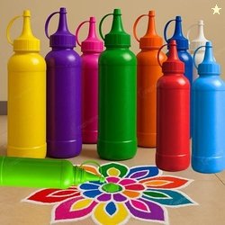 Graphene 10 Rangoli Colour Powder Tube Kit Bottles Easy To Use Rangoli