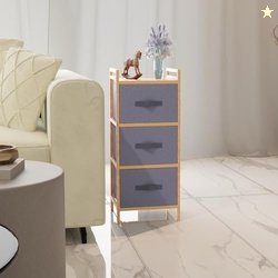 Lifelong Multipurpose Storage 3-Drawer Fabric Closet| Kitchen and Bedr