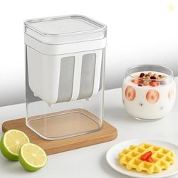 1100ml Greek Yogurt Maker & Hung Curd Maker with Lid | Yogurt Strainer