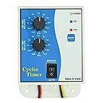 Magnus M-1121 Analog Cyclic Timer Switch, 230V AC, Auto Start & Stop Repeating Countdown Timer for Foggers | Hydroponics Water Pumps & Other Applications