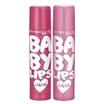 Maybelline New York Baby Lips Color Balm Combo Pack Lip Balm – Pink Lolita + Berry Crush Lip Balms and Lip Care, Long-lasting Hydration, Lip Balm With SPF, Translucent color, Pack of 2 | 8gm