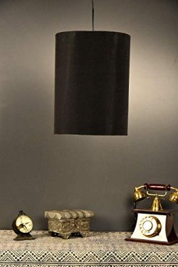 Tu Casa HG-31 blk cylendrical Fabric pendent Light Poly Cotton Holder