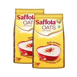 Saffola Oats | 2kg | Instant Rolled |Soft & Creamy |Power of Protein,