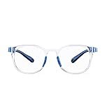 Intellilens Round Kids Computer Glasses for Eye Protection | Zero Power, Anti Glare & Blue Light Filter Glasses | Blue Cut Lenses for Boys and Girls