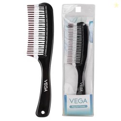 Vega Detangling Comb with 2 Row Teeth for Women & Men | Wide Tooth Ant