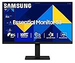 Samsung 24″ (60.5 cm) S3 Flat Monitor|Super Slim Borderless Design|IPS Panel|FHD 1920 x 1080|100 Hz|5 ms|Ports-HDMI,VGA|Game Mode|Eye Saver Mode||Wall Mountable|LS24D300GAWXXL|Black