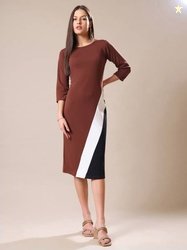 PURVAJA Women Bodycon Black Knee Length Dress