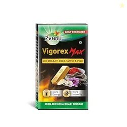 Zandu Vigorex MAX, 20 Capsules, Enriched With Shilajit, Gold, Saffron,