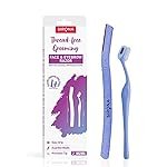 Sirona Reusable Face Razor & Eyebrow Razor Combo for Women (Pack of 2) | Dual Razor Set with Stainless Steel Blades | Facial Hair Removal with Precision Tip & Guarded Edge | Compact, Safe & Easy Grooming Tools