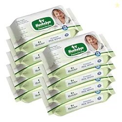 Hushabye Premium Milk Baby Wipes with lid- 0+ Months, pH balanced, Par
