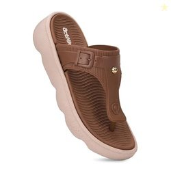Action Womens Thong Flip-Flops-APTW-106-Tan-Beige-6