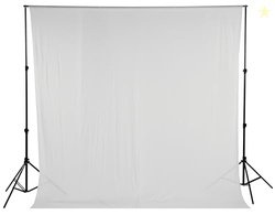 Amazon Basics Professional White Screen Backdrop Cloth (8x9 ft) | Suit