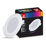 Havells Polycarbonate Luna 6W Downlight for Junction Box Round | Colour – Cool Day Light 6500K |3 inch Cutout, 22mm Height | High Voltage Protection Upto 4KV | Pack of 1