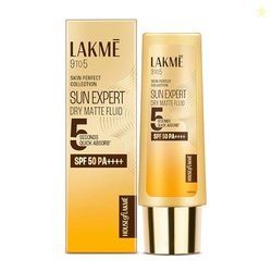 LAKM Sun Expert, Dry Matte Fluid Sunscreen, 50ml, for Oily and Combina