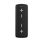 Philips TAS4400BK/94 Wireless Bluetooth Speaker, 40W, 8H Playtime, 52mm Driver, IPX4 Resistant, LED Indicator, 3600mAh Battery, USB-C Charging, TWS/AUX/TF Input, Magnetically Attachable (Deep Black)