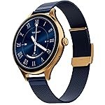 Fire-Boltt Phoenix Air Smart Watch 1.26â Round Display, Rotating Button, Wireless Charging, Ultra Lightweight Metal Body, Bluetooth Calling, Smartwatch with Silicone & Mesh Steel Straps Sapphire
